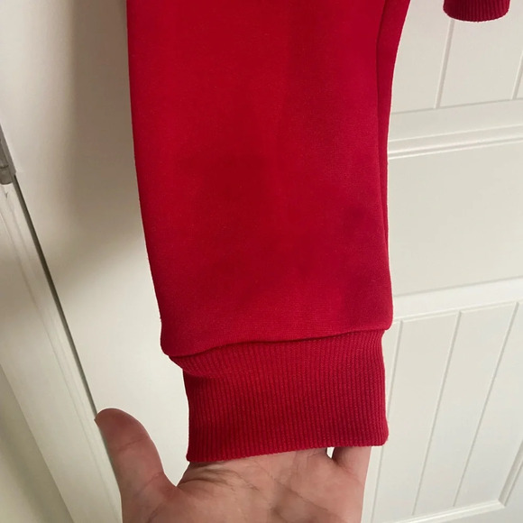 EUC | SHEIN women’s red fleece lined cropped hoodie‎ — large - Picture 2 of 5